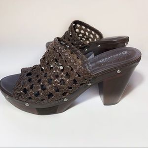 Rockport [adidas] Brown Leather Mule: Size 6.5